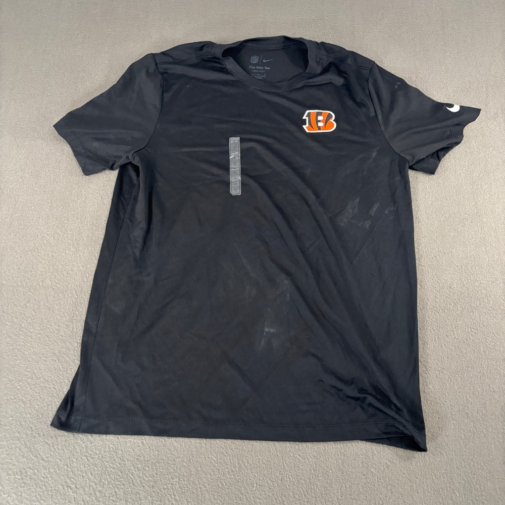 Nike Cincinnati Bengals NFL Dri-FIT T-Shirt Mens Size L Black 02TI-00A-9A-FEJ